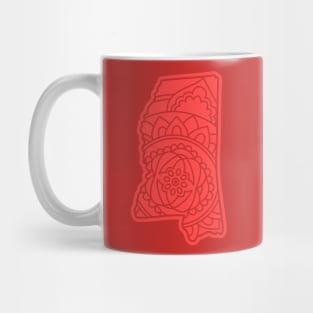 Mississippi state mandala map stroke Mug